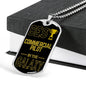 Best Commercial Pilot In The Galaxy Necklace Stainless Steel or 18k Gold Dog Tag w 24"-Express Your Love Gifts