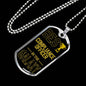 Best Compliance Officer In The Galaxy Necklace Stainless Steel or 18k Gold Dog Tag w 24"-Express Your Love Gifts
