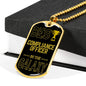 Best Compliance Officer In The Galaxy Necklace Stainless Steel or 18k Gold Dog Tag w 24"-Express Your Love Gifts