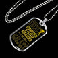 Best Computer System Manager In The Galaxy Necklace Stainless Steel or 18k Gold Dog Tag w 24"-Express Your Love Gifts