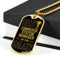 Best Computer System Manager In The Galaxy Necklace Stainless Steel or 18k Gold Dog Tag w 24"-Express Your Love Gifts