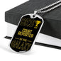 Best Court Reporter In The Galaxy Necklace Stainless Steel or 18k Gold Dog Tag w 24"-Express Your Love Gifts