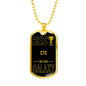 Best CTO In The Galaxy Necklace Stainless Steel or 18k Gold Dog Tag w 24"-Express Your Love Gifts