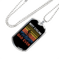 Best Cycling Dad Ever Cycling Necklace Stainless Steel or 18k Gold Dog Tag 24"-Express Your Love Gifts