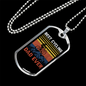 Best Cycling Dad Ever Cycling Necklace Stainless Steel or 18k Gold Dog Tag 24"-Express Your Love Gifts