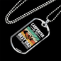 Best Dad By Night Woodworker Dog Tag Stainless Steel or 18k Gold W 24"-Express Your Love Gifts