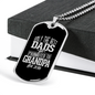 Best Dads Promoted To Grandpa Dog Tag Stainless Steel or 18k Gold 24" Chain-Express Your Love Gifts