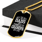 Best Dads Promoted To Grandpa Dog Tag Stainless Steel or 18k Gold 24" Chain-Express Your Love Gifts