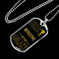Best Detective In The Galaxy Necklace Stainless Steel or 18k Gold Dog Tag w 24"-Express Your Love Gifts