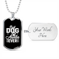 Best Dog Auntie Ever Necklace Stainless Steel or 18k Gold Dog Tag 24" Chain-Express Your Love Gifts