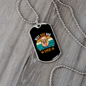 Best Dog Dad Ever Necklace Stainless Steel or 18k Gold Dog Tag 24" Chain-Express Your Love Gifts