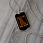 Best Dog Dad Ever Orange Necklace Stainless Steel or 18k Gold Dog Tag 24" Chain-Express Your Love Gifts