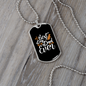 Best Dog Dad Ever White Necklace Stainless Steel or 18k Gold Dog Tag 24" Chain-Express Your Love Gifts
