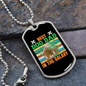 Best Dog Dad Necklace Stainless Steel or 18k Gold Dog Tag 24" Chain-Express Your Love Gifts