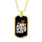 Best Dog Ever Necklace Stainless Steel or 18k Gold Dog Tag 24" Chain-Express Your Love Gifts