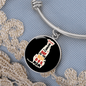 Best Dog Mom Bracelet Stainless Steel or 18k Gold Circle Bangle-Express Your Love Gifts