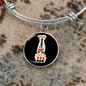 Best Dog Mom Bracelet Stainless Steel or 18k Gold Circle Bangle-Express Your Love Gifts