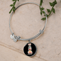 Best Dog Mom Bracelet Stainless Steel or 18k Gold Circle Bangle-Express Your Love Gifts
