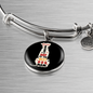 Best Dog Mom Bracelet Stainless Steel or 18k Gold Circle Bangle-Express Your Love Gifts