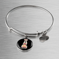 Best Dog Mom Bracelet Stainless Steel or 18k Gold Circle Bangle-Express Your Love Gifts