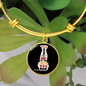 Best Dog Mom Bracelet Stainless Steel or 18k Gold Circle Bangle-Express Your Love Gifts