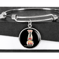 Best Dog Mom Bracelet Stainless Steel or 18k Gold Circle Bangle-Express Your Love Gifts