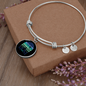 Best Dog Mom Ever Blue Green Bracelet Stainless Steel or 18k Gold Circle Bangle-Express Your Love Gifts
