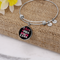 Best Dog Mom Ever Bracelet Stainless Steel or 18k Gold Circle Bangle-Express Your Love Gifts