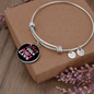 Best Dog Mom Ever Bracelet Stainless Steel or 18k Gold Circle Bangle-Express Your Love Gifts