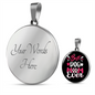 Best Dog Mom Ever Circle Necklace Stainless Steel or 18k Gold 18-22"-Express Your Love Gifts