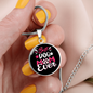Best Dog Mom Ever Circle Necklace Stainless Steel or 18k Gold 18-22"-Express Your Love Gifts