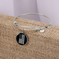 Best Dog Mom Ever Flag Bracelet Stainless Steel or 18k Gold Circle Bangle-Express Your Love Gifts