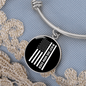 Best Dog Mom Ever Flag Bracelet Stainless Steel or 18k Gold Circle Bangle-Express Your Love Gifts