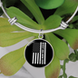 Best Dog Mom Ever Flag Bracelet Stainless Steel or 18k Gold Circle Bangle-Express Your Love Gifts