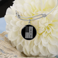Best Dog Mom Ever Flag Bracelet Stainless Steel or 18k Gold Circle Bangle-Express Your Love Gifts