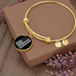 Best Dog Mom Ever Flag Bracelet Stainless Steel or 18k Gold Circle Bangle-Express Your Love Gifts