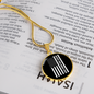 Best Dog Mom Ever Flag Circle Necklace Stainless Steel or 18k Gold 18-22"-Express Your Love Gifts