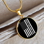Best Dog Mom Ever Flag Circle Necklace Stainless Steel or 18k Gold 18-22"-Express Your Love Gifts