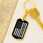Best Dog Mom Ever Flag Keychain Stainless Steel or 18k Gold Dog Tag Keyring-Express Your Love Gifts