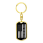 Best Dog Mom Ever Flag Keychain Stainless Steel or 18k Gold Dog Tag Keyring-Express Your Love Gifts