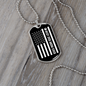 Best Dog Mom Ever Flag Necklace Stainless Steel or 18k Gold Dog Tag 24" Chain-Express Your Love Gifts