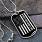 Best Dog Mom Ever Flag Necklace Stainless Steel or 18k Gold Dog Tag 24" Chain-Express Your Love Gifts