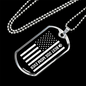 Best Dog Mom Ever Flag Necklace Stainless Steel or 18k Gold Dog Tag 24" Chain-Express Your Love Gifts