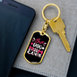 Best Dog Mom Ever Keychain Stainless Steel or 18k Gold Dog Tag Keyring-Express Your Love Gifts