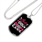 Best Dog Mom Ever Necklace Stainless Steel or 18k Gold Dog Tag 24" Chain-Express Your Love Gifts