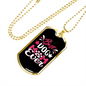 Best Dog Mom Ever Necklace Stainless Steel or 18k Gold Dog Tag 24" Chain-Express Your Love Gifts
