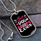 Best Dog Mom Ever Necklace Stainless Steel or 18k Gold Dog Tag 24" Chain-Express Your Love Gifts