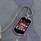 Best Dog Mom Ever Necklace Stainless Steel or 18k Gold Dog Tag 24" Chain-Express Your Love Gifts