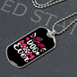 Best Dog Mom Ever Necklace Stainless Steel or 18k Gold Dog Tag 24" Chain-Express Your Love Gifts