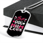 Best Dog Mom Ever Necklace Stainless Steel or 18k Gold Dog Tag 24" Chain-Express Your Love Gifts